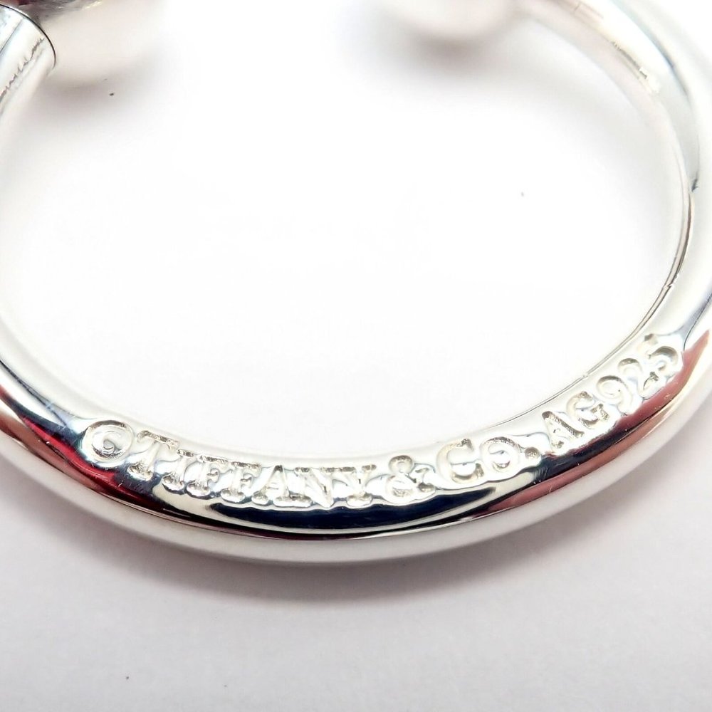 Vintage Tiffany & Co. Silver Classic Ball Keychain Keyring - Picture 4 of 16